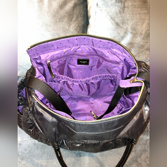 EUC Kate Spade Black Quilted Stevie Bag - Picture 4 of 12